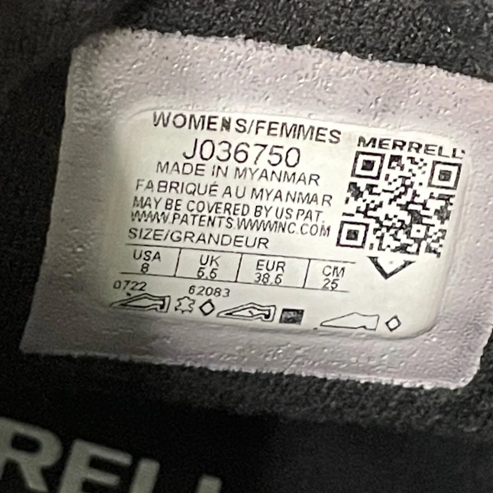 Merrell Kids Black and Gray Boots